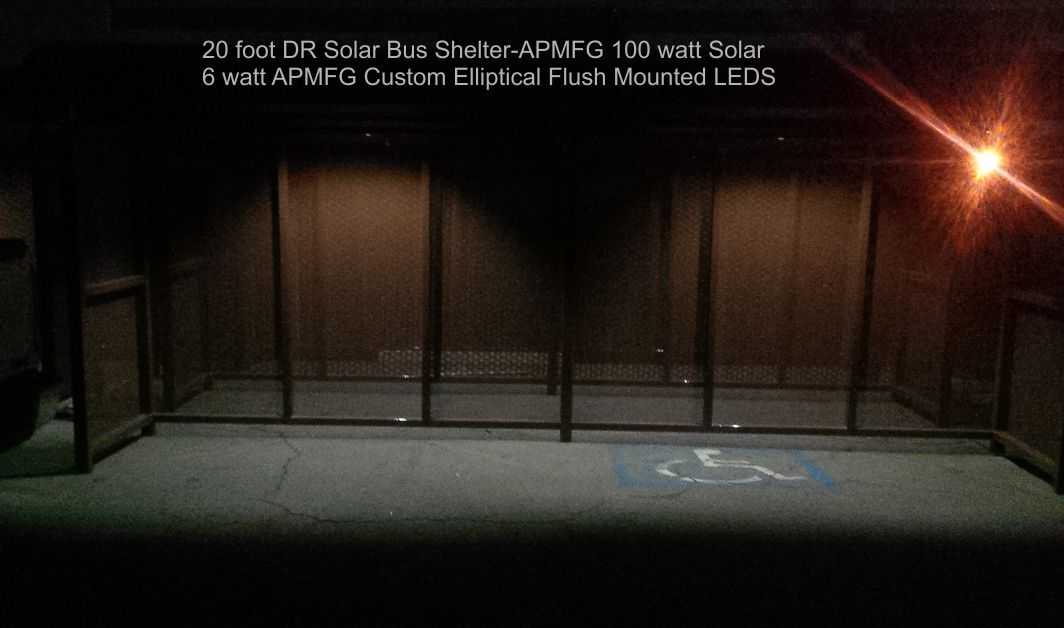 100 watt Solar Bus Shelter